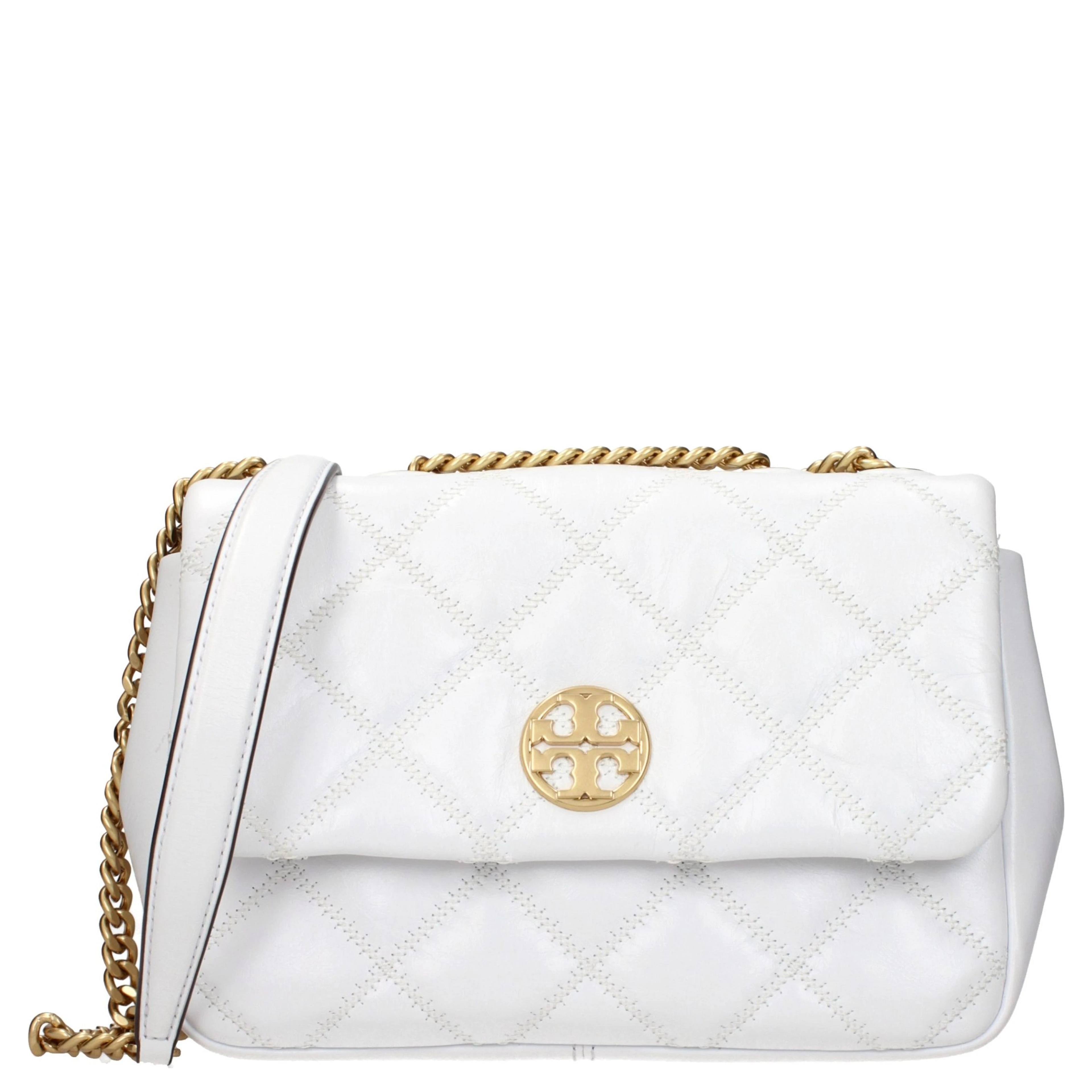 White Leather Shoulder Bag