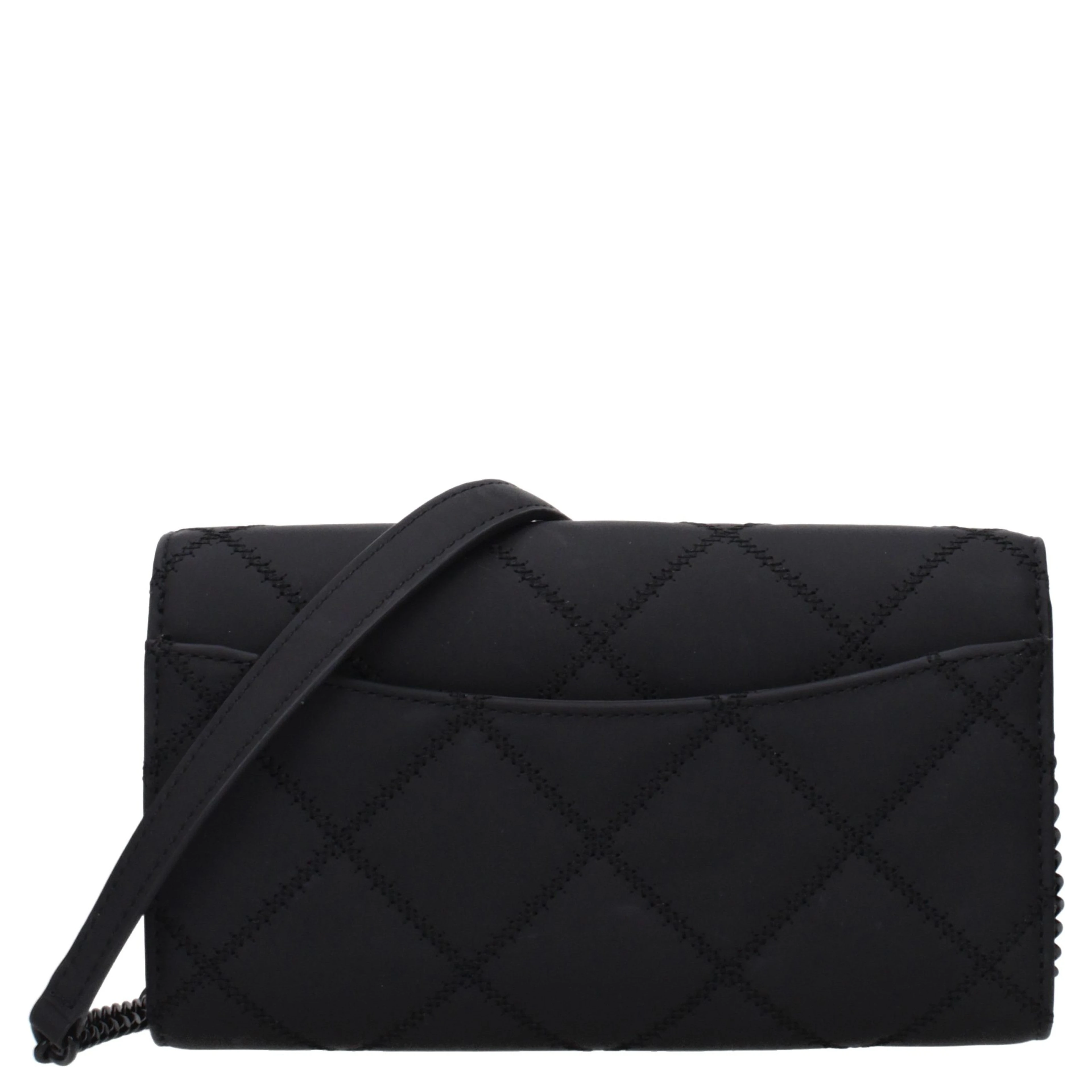 Black Leather Clutch Bag