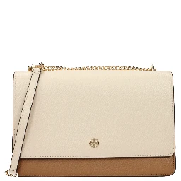 Beige Leather Crossbody Bag