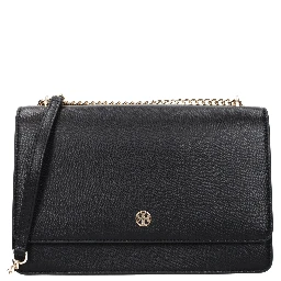 Black Leather Crossbody Bag