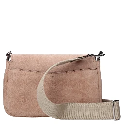 Pink Leather Crossbody Bag