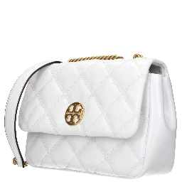 White Leather Shoulder Bag