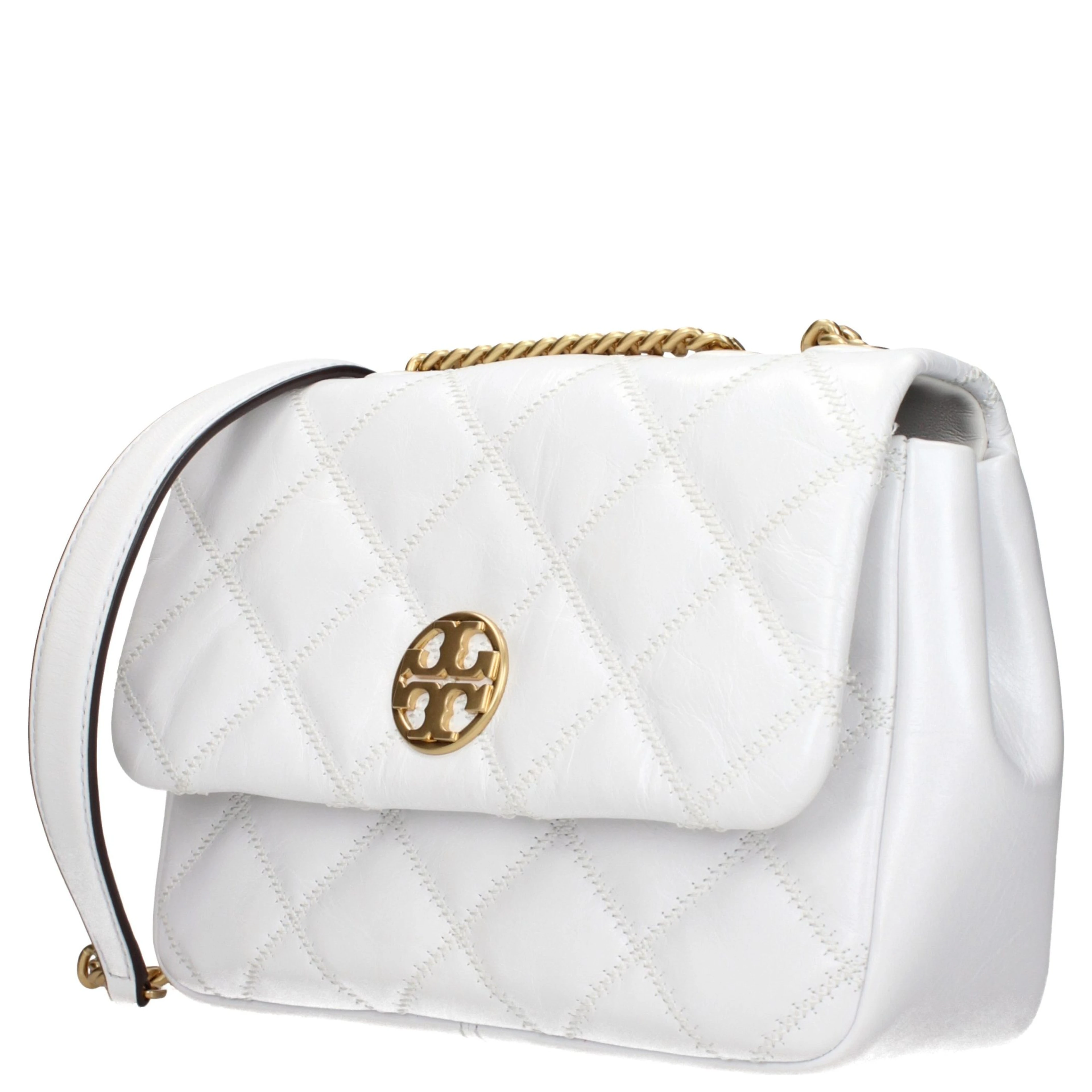 White Leather Shoulder Bag