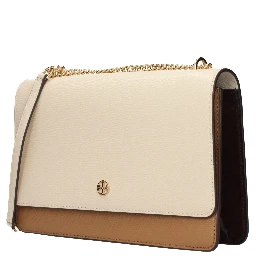 Beige Leather Crossbody Bag