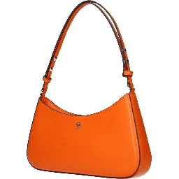 Orange Leather Shoulder Bag
