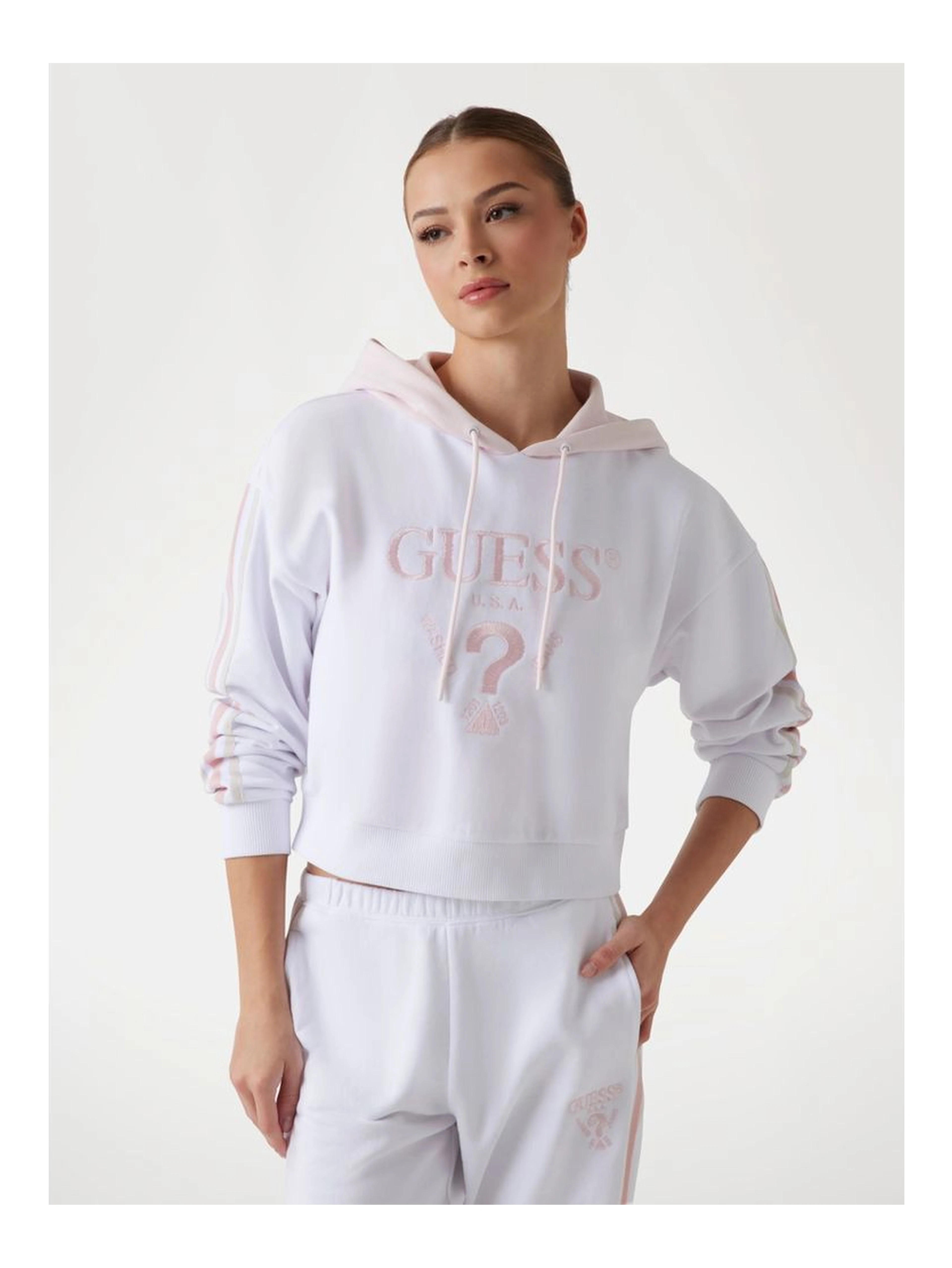 White Cotton Sweatshirt