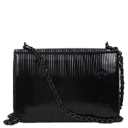 Black Leather Crossbody Bag