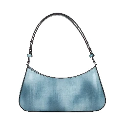 Blue Leather Shoulder Bag