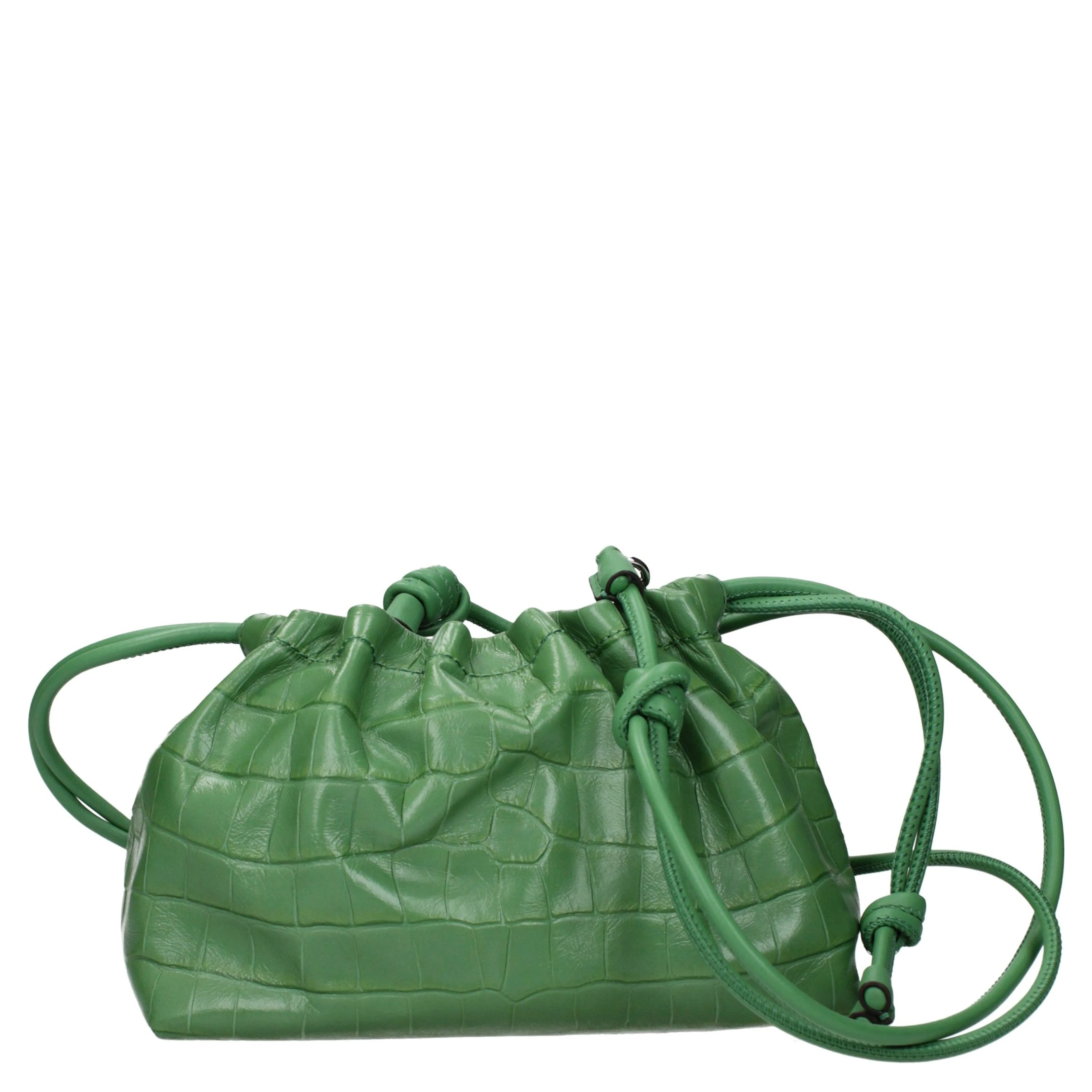 Green Leather Shoulder Bag