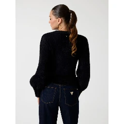 Black Polyester Sweatshirt