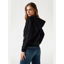 Black Polyester Sweatshirt