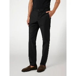 Black Cotton Dress Pants