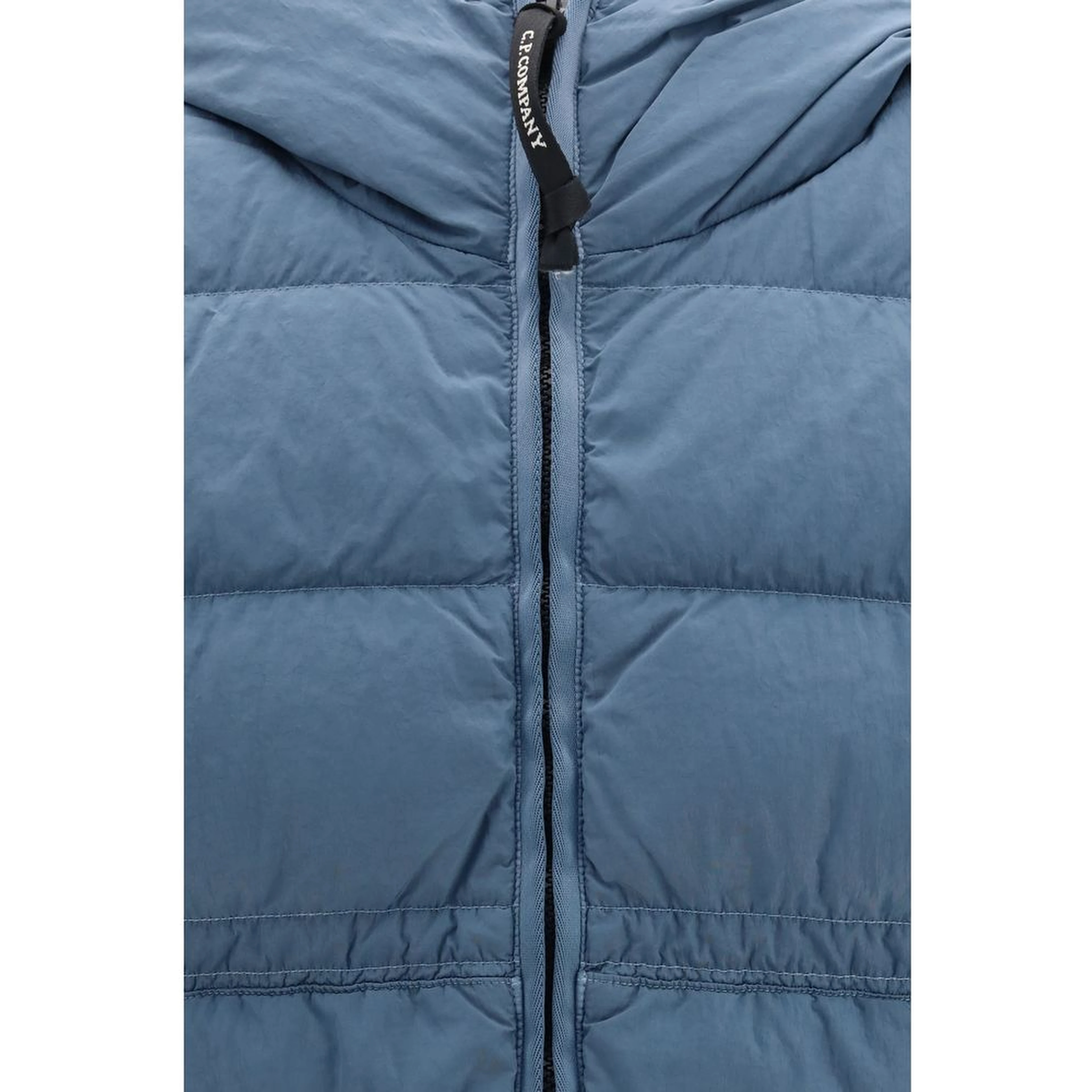 Blue Polyamide Full-Length Jacket
