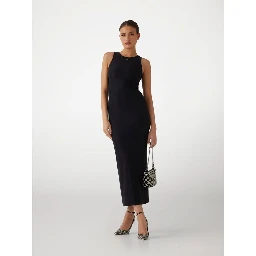 Black Polyamide Casual Dress