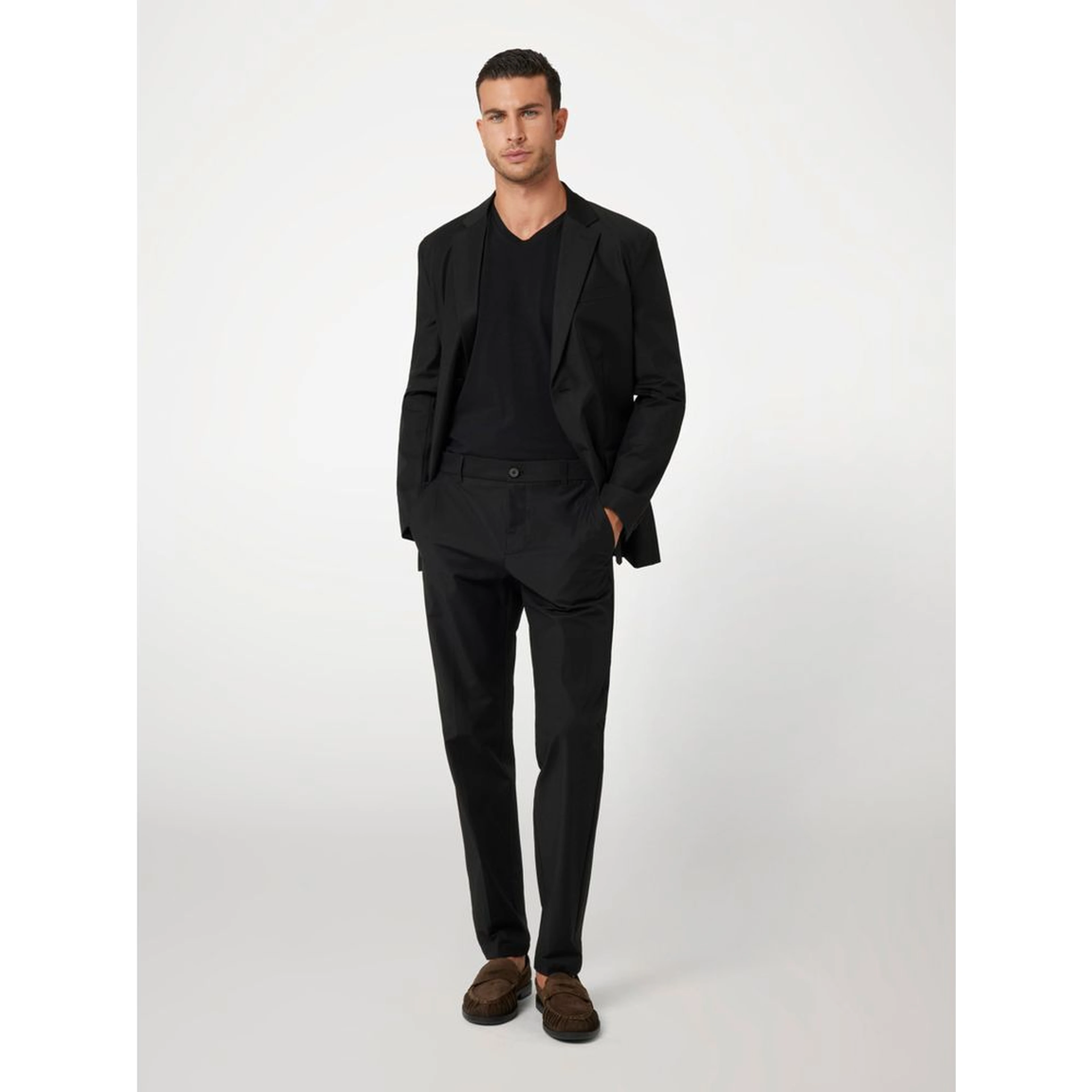 Black Cotton Dress Pants