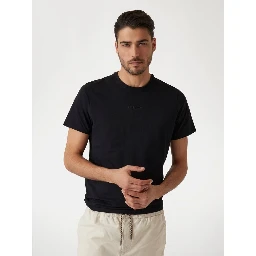 Black Cotton T-Shirt