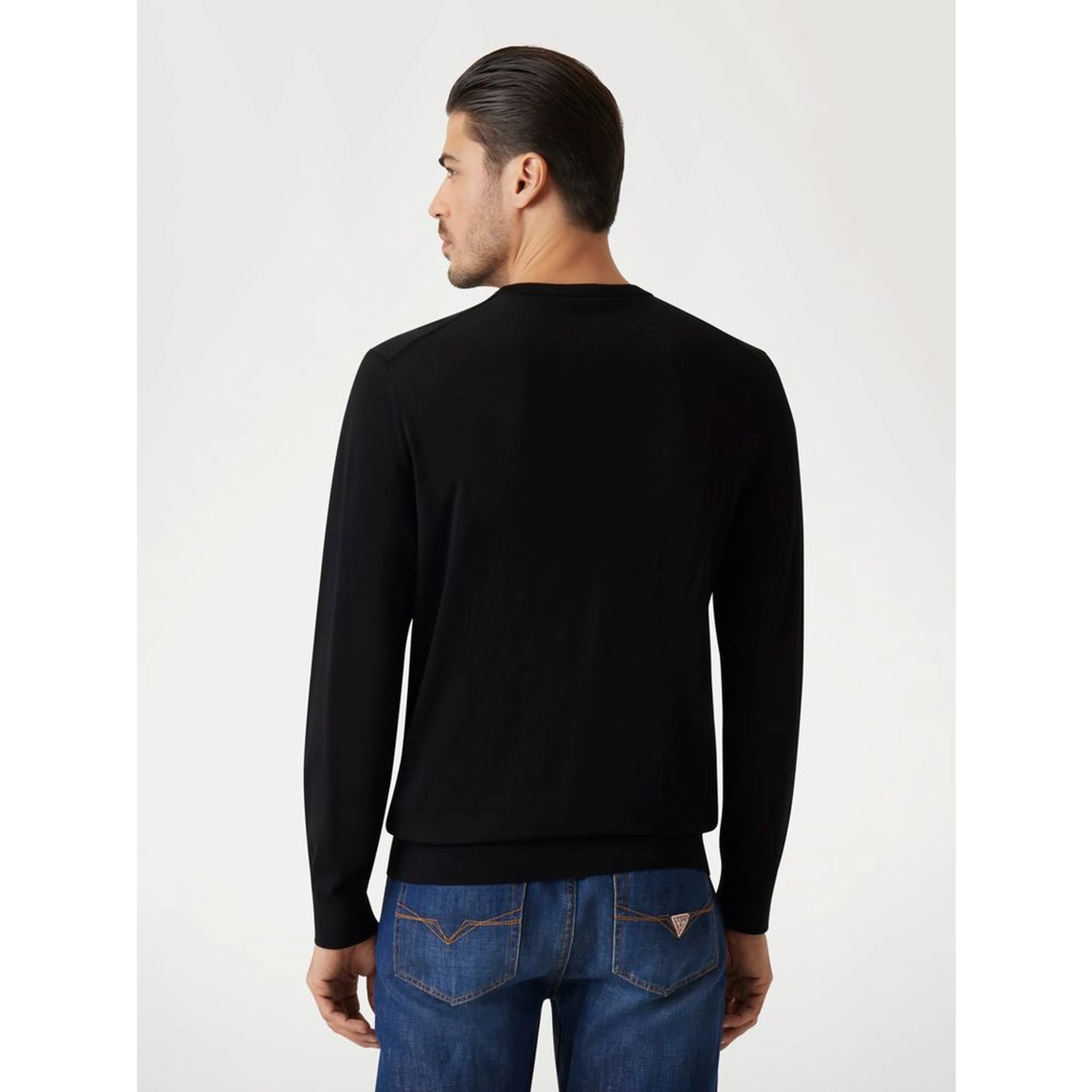 Black Viscose Sweatshirt