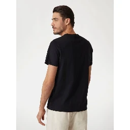 Black Cotton T-Shirt