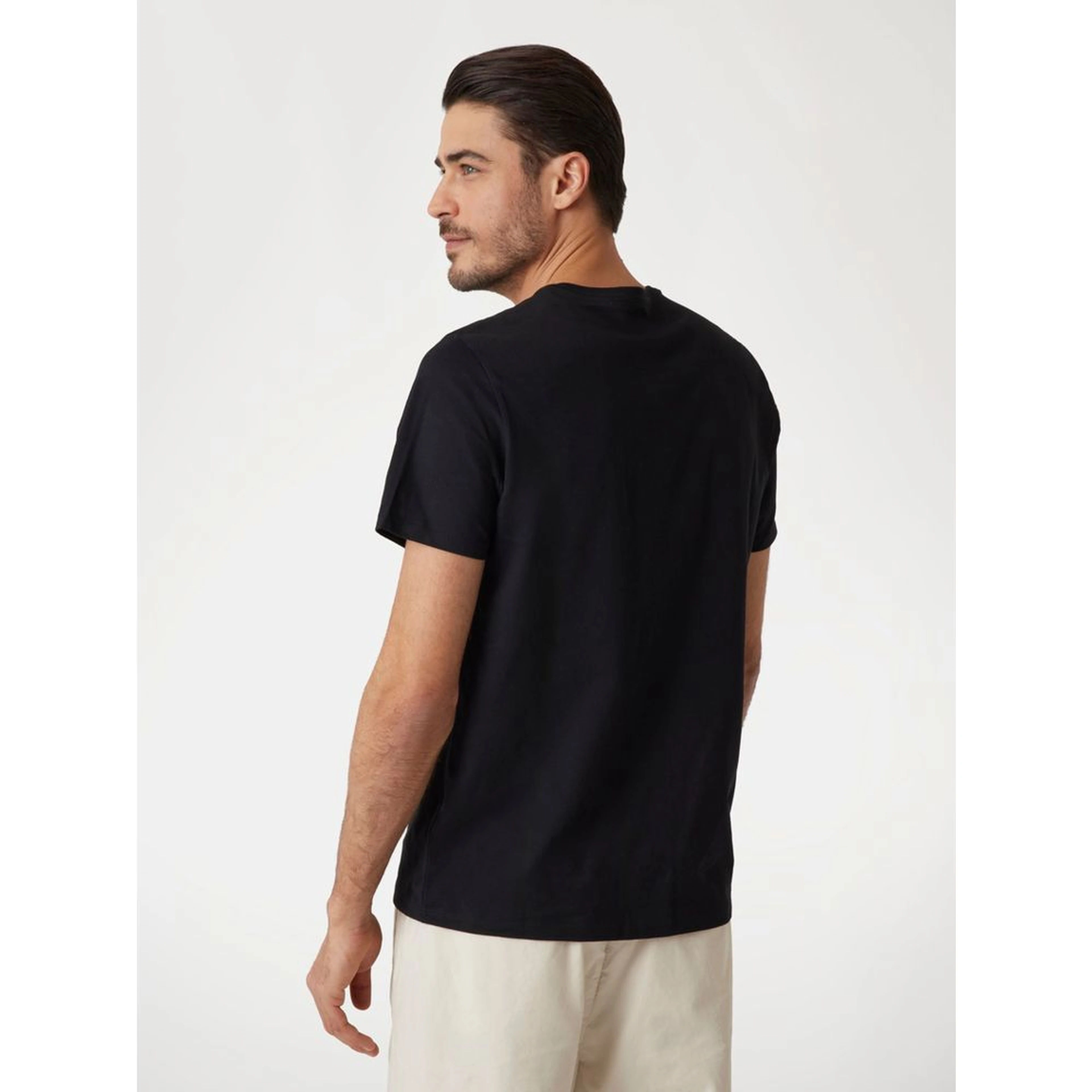 Black Cotton T-Shirt