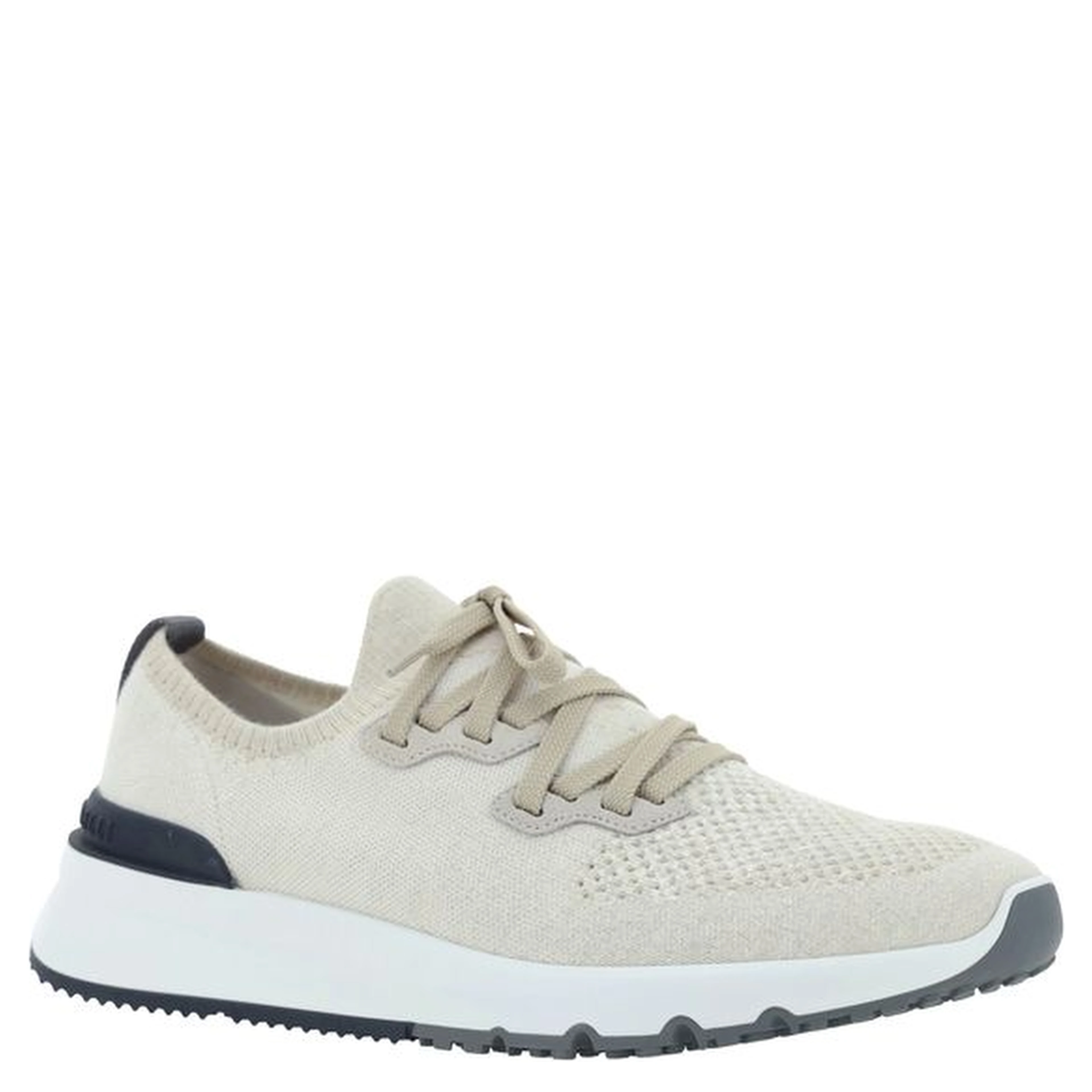 White Cotton Athletic Sneakers