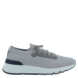 Gray Rubber Low Top Sneakers