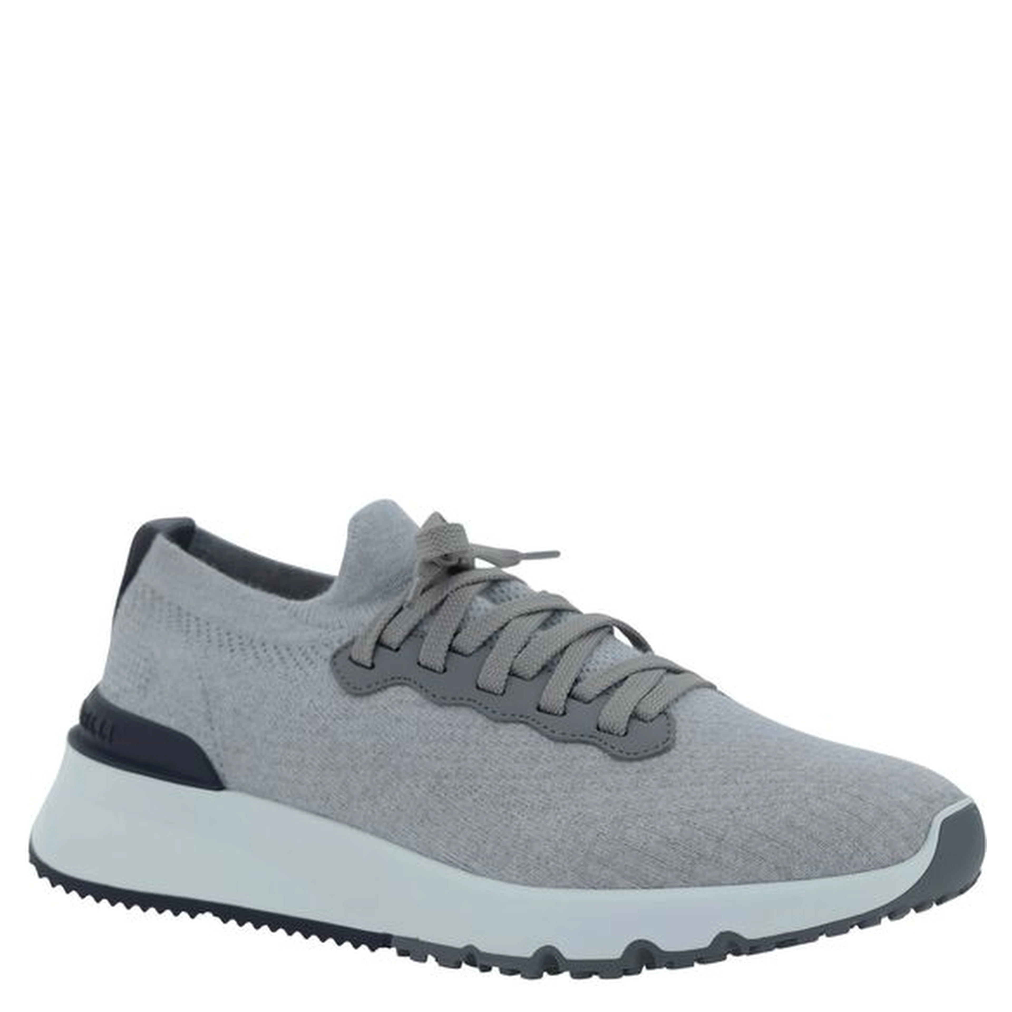 Gray Rubber Low Top Sneakers