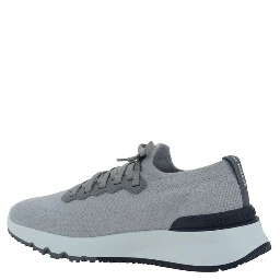 Gray Rubber Low Top Sneakers