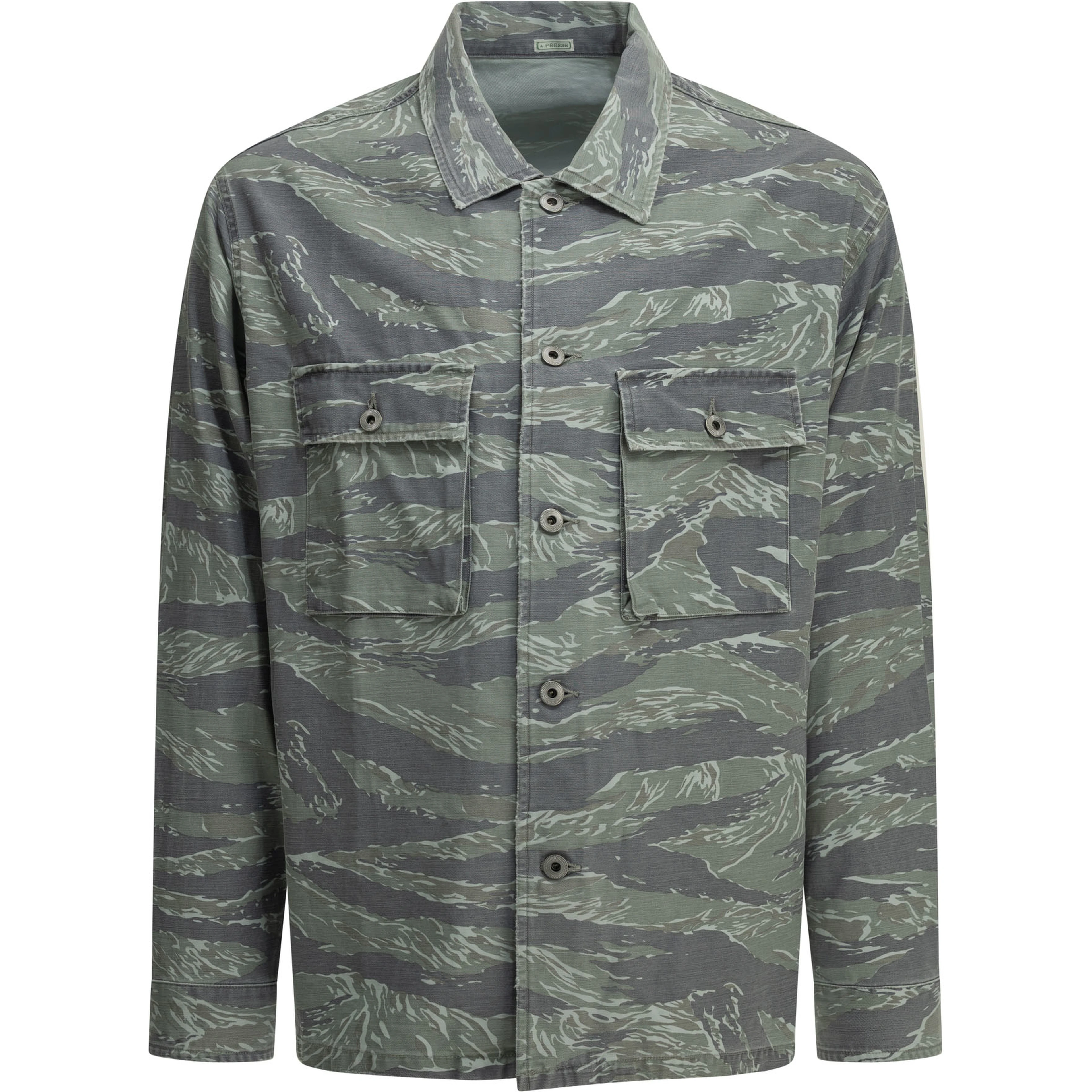 "Vintage US Army Tiger Stripe" Overshirt Jacket