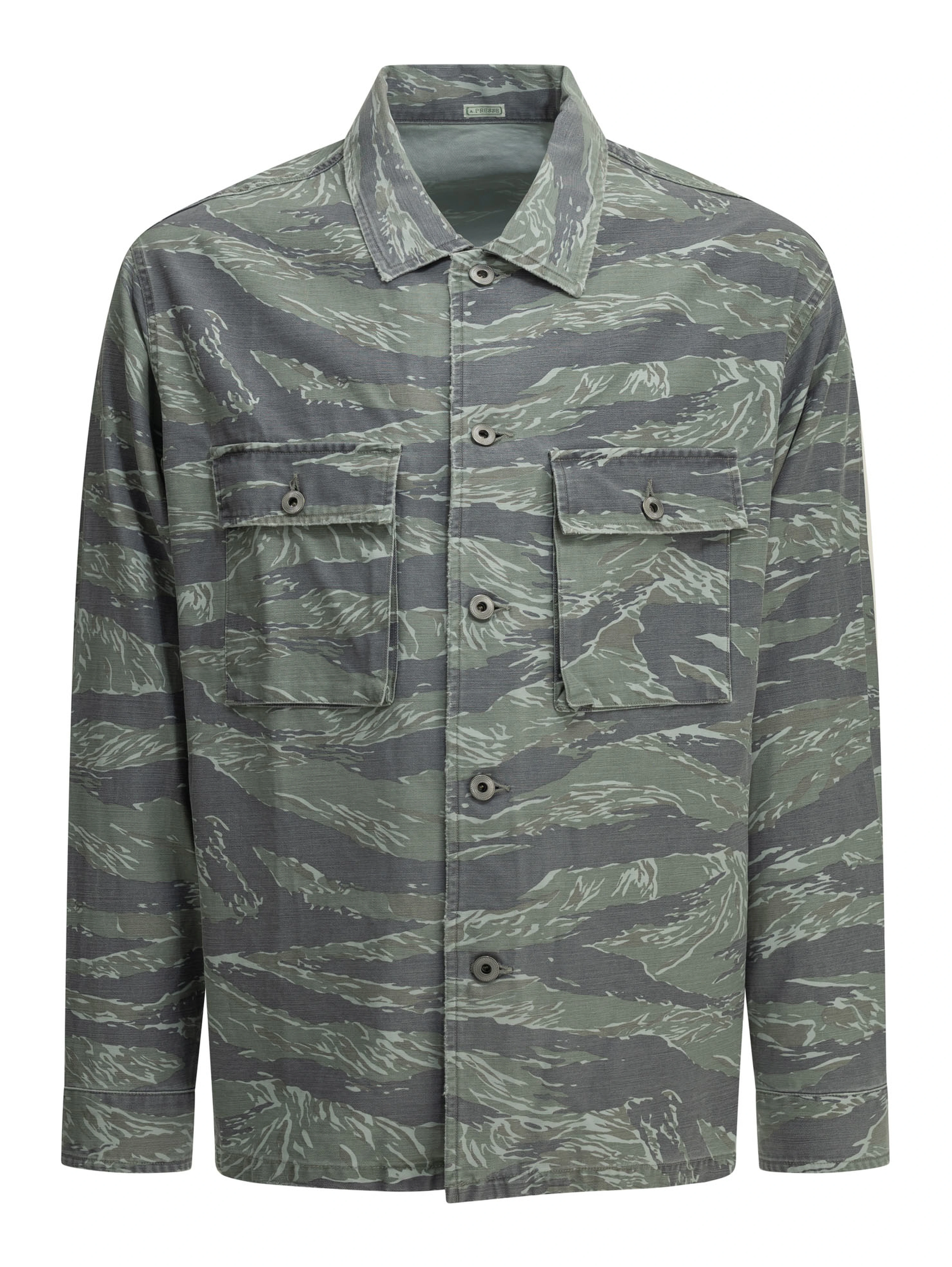 "Vintage US Army Tiger Stripe" Overshirt Jacket