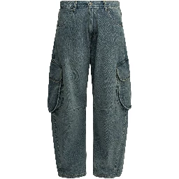 "Cargo" Wide-Leg Jeans