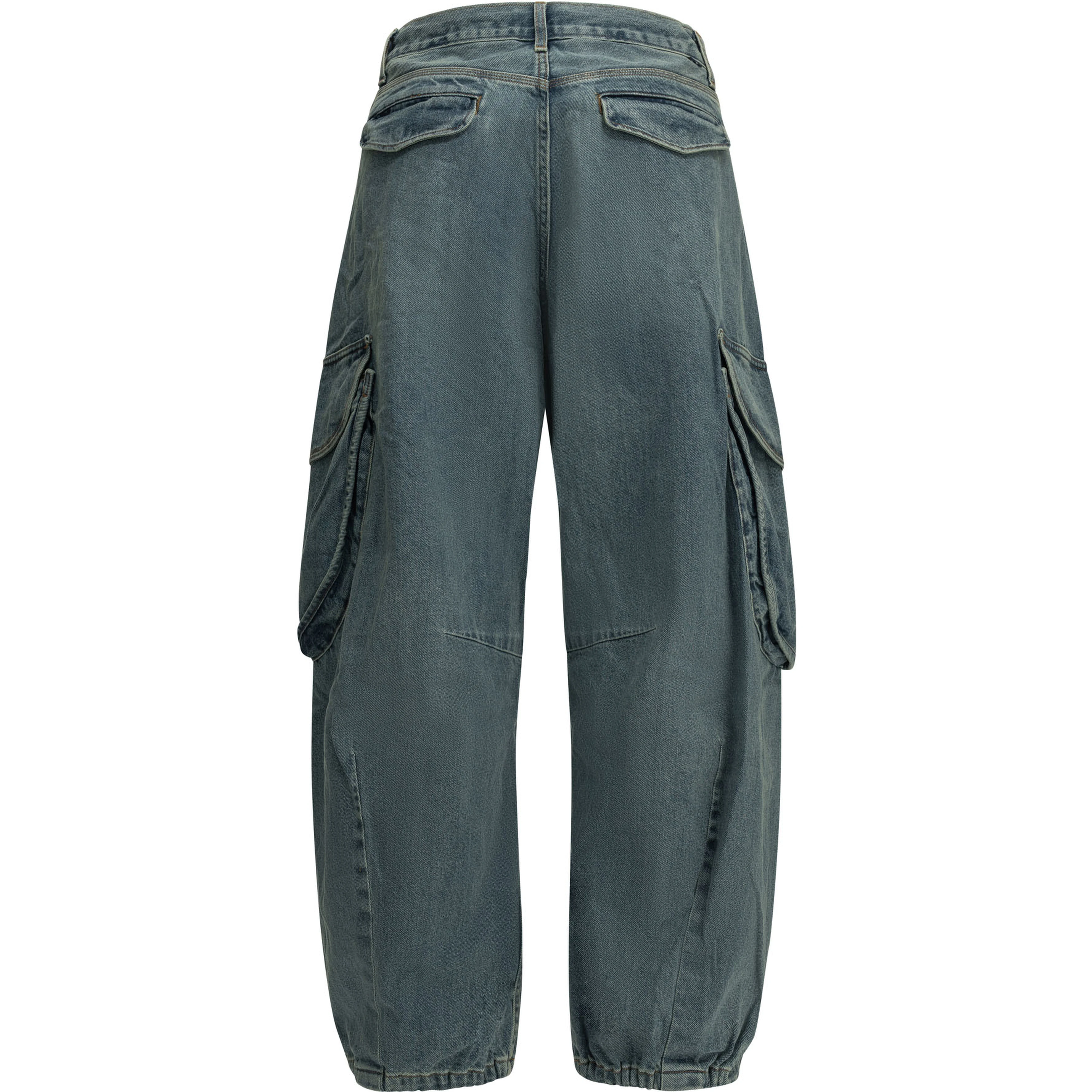 "Cargo" Wide-Leg Jeans