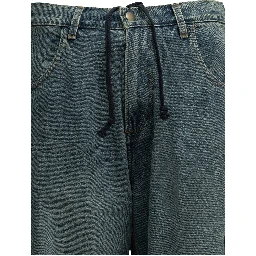 "Cargo" Wide-Leg Jeans