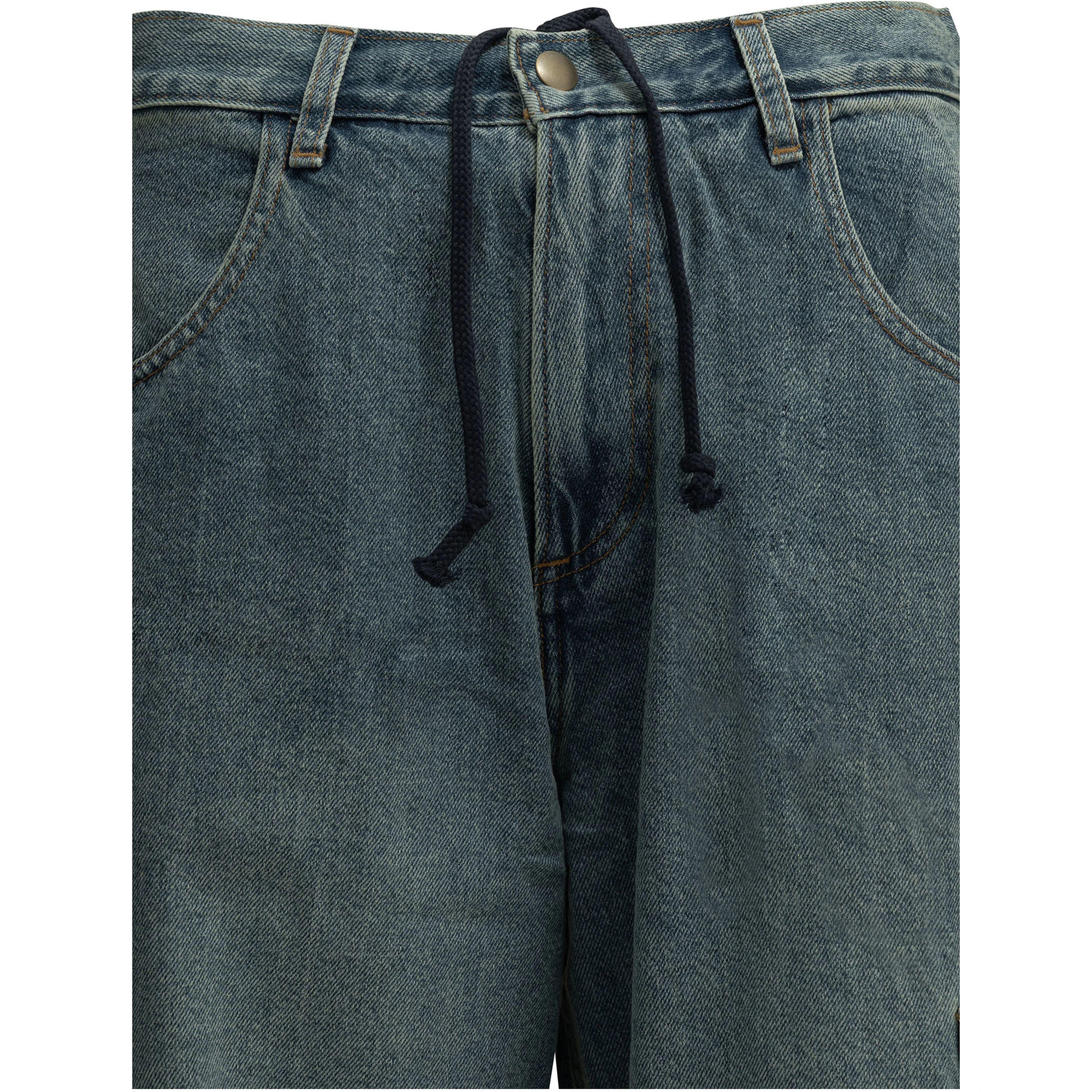 "Cargo" Wide-Leg Jeans