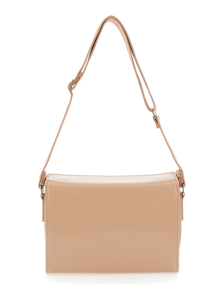 Shoulder bag Vivian in fabric and beige for women