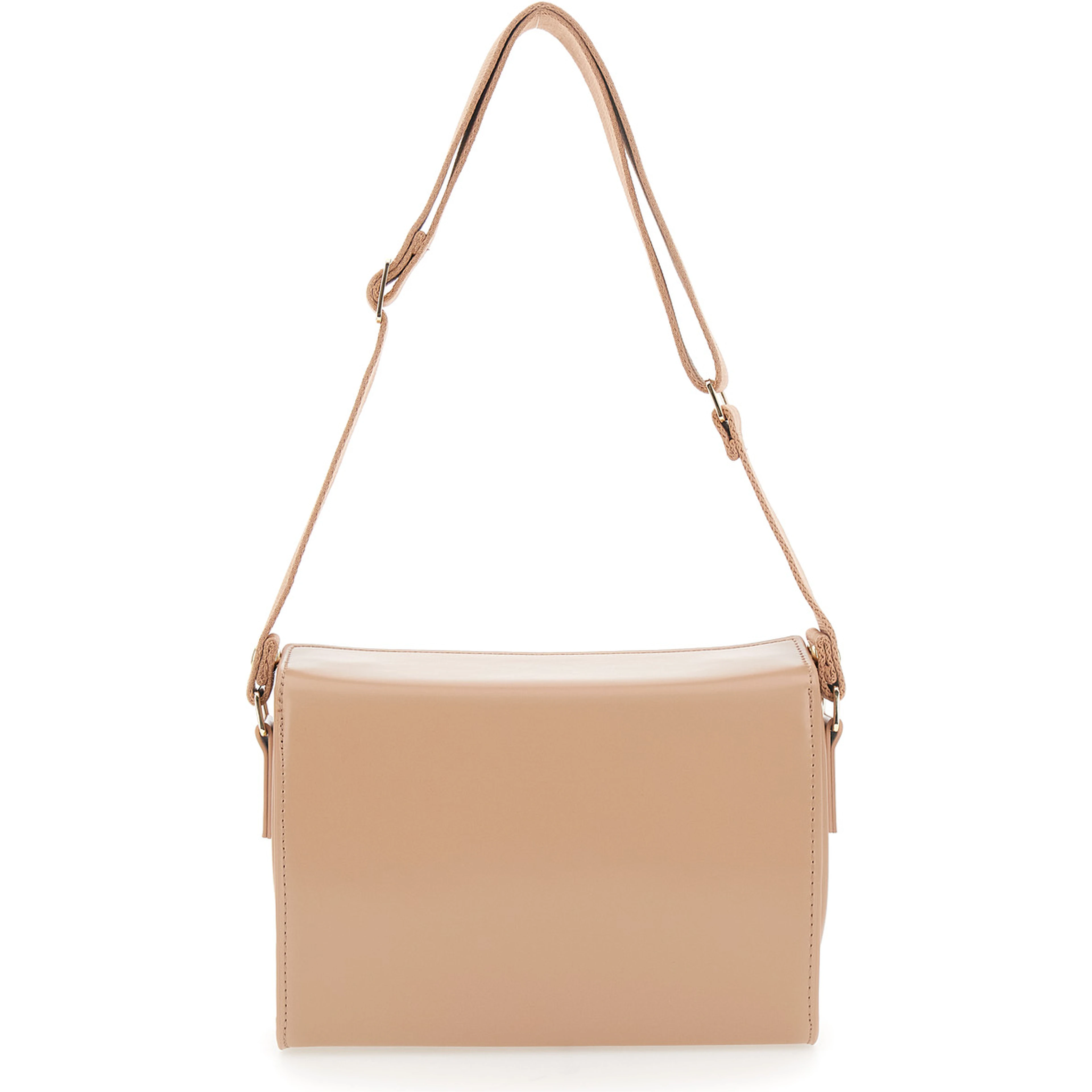 Shoulder bag Vivian in fabric and beige for women
