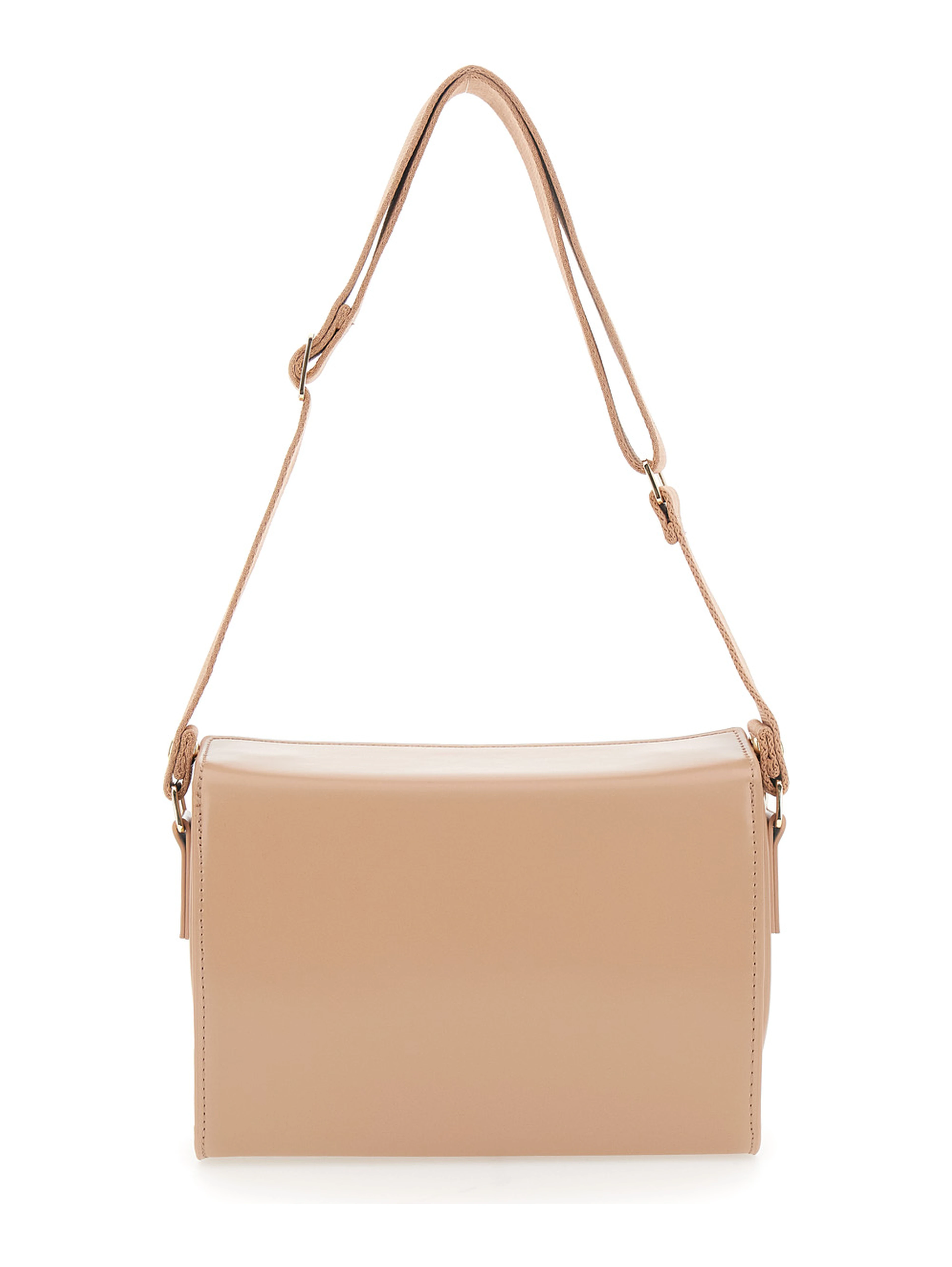 Shoulder bag Vivian in fabric and beige for women