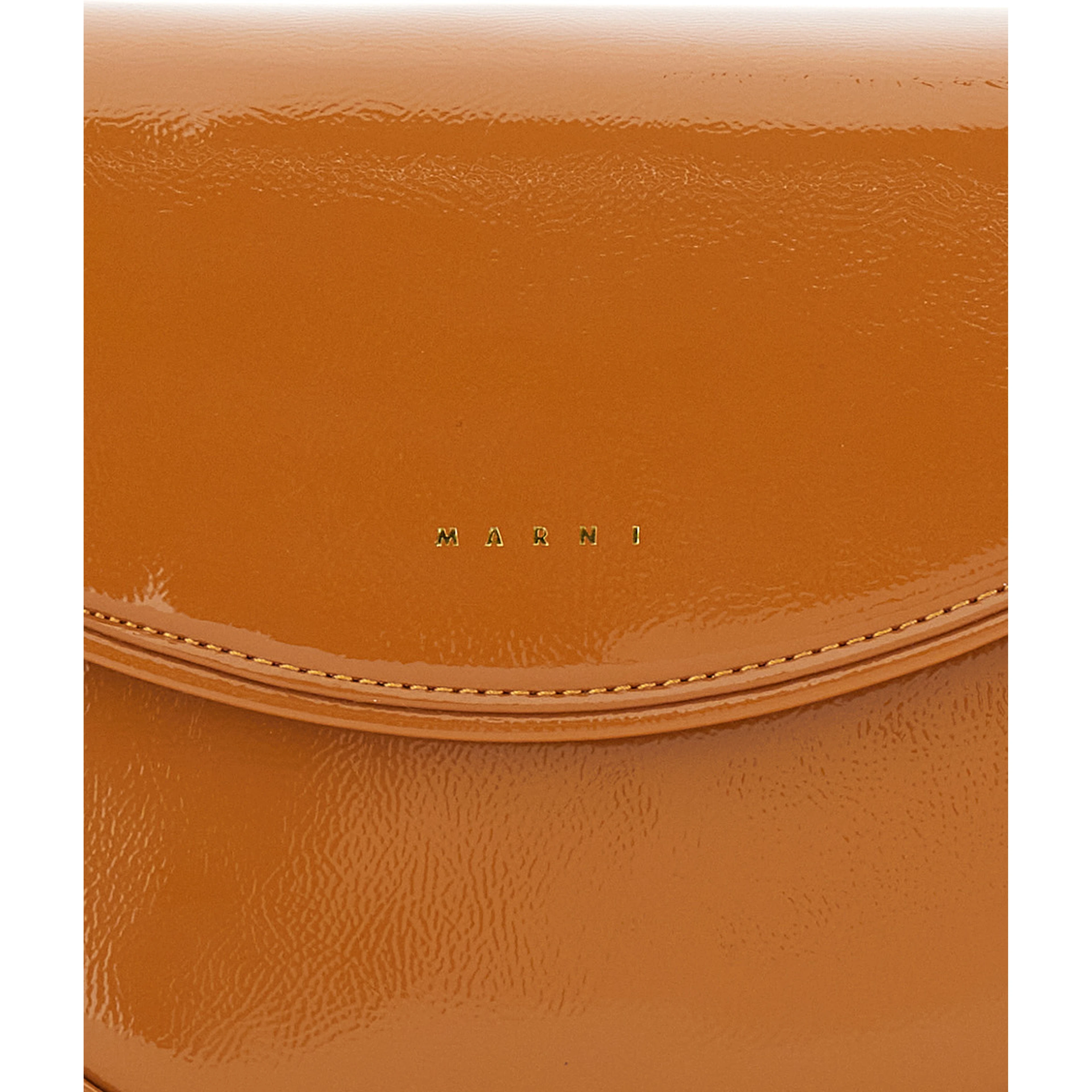 Shoulder bag SMILE BAG in brown fabric for women