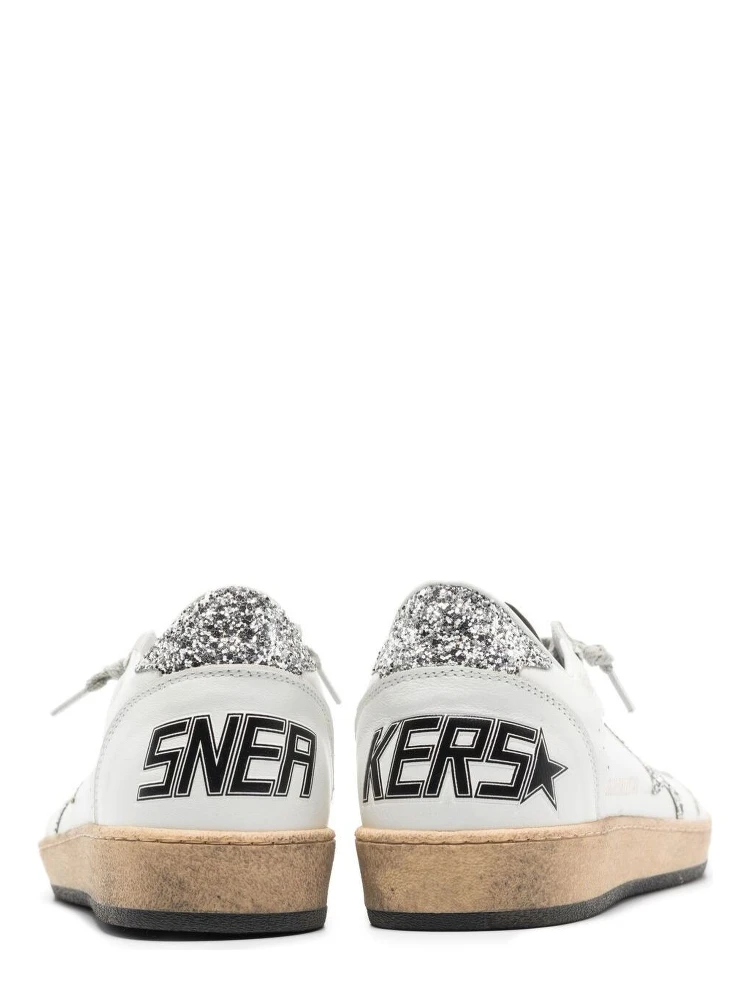 Sneaker Ball Star with Glitter Star Detail in White Leather Women alternative