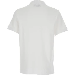 Polo Shirt with ADC Embroidery on the Front and Classic Collar in White for Men
