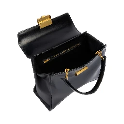 HG AVEN TOP HANDLE SMALL BAG IN SHINY BOX CALF