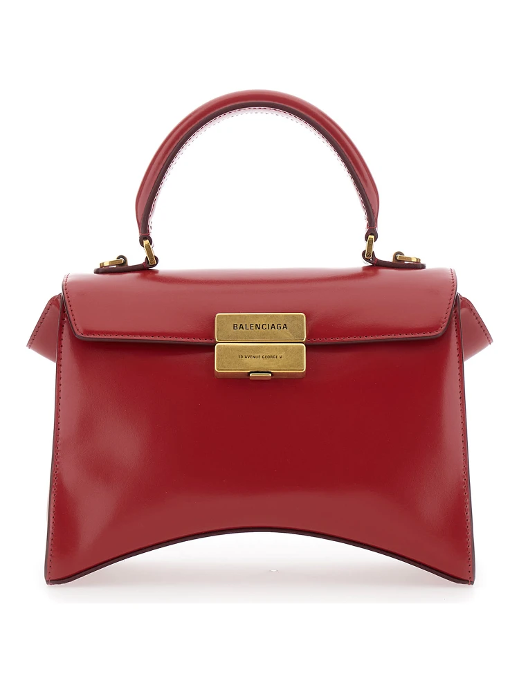 HG AVEN TOP HANDLE MEDIUM BAG IN SHINY BOX CALF LEATHER