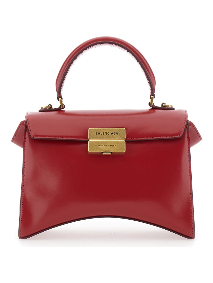 HG AVEN TOP HANDLE MEDIUM BAG IN SHINY BOX CALF LEATHER