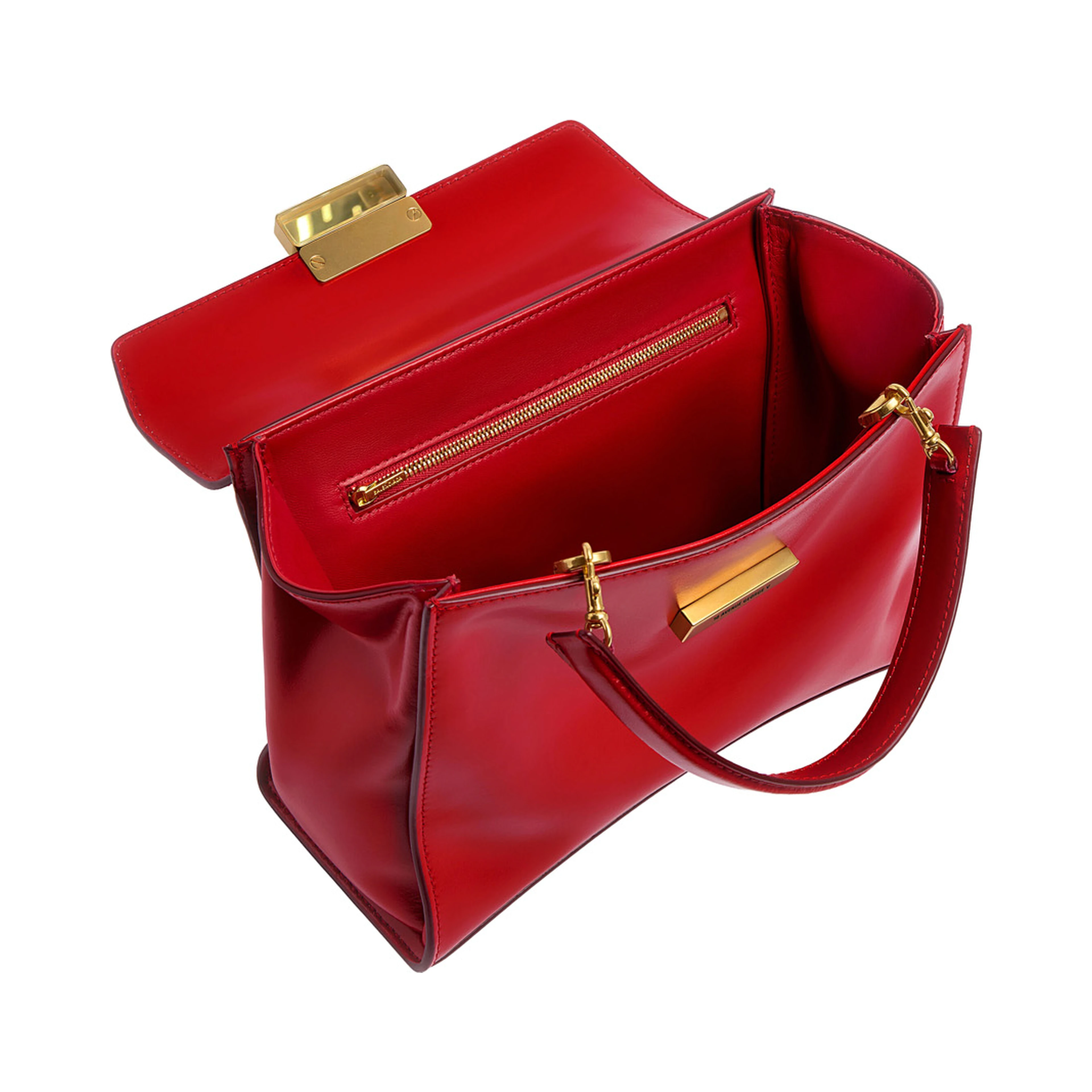 HG AVEN TOP HANDLE MEDIUM BAG IN SHINY BOX CALF LEATHER