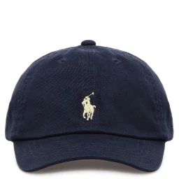 Blue Cotton Hat with Logo