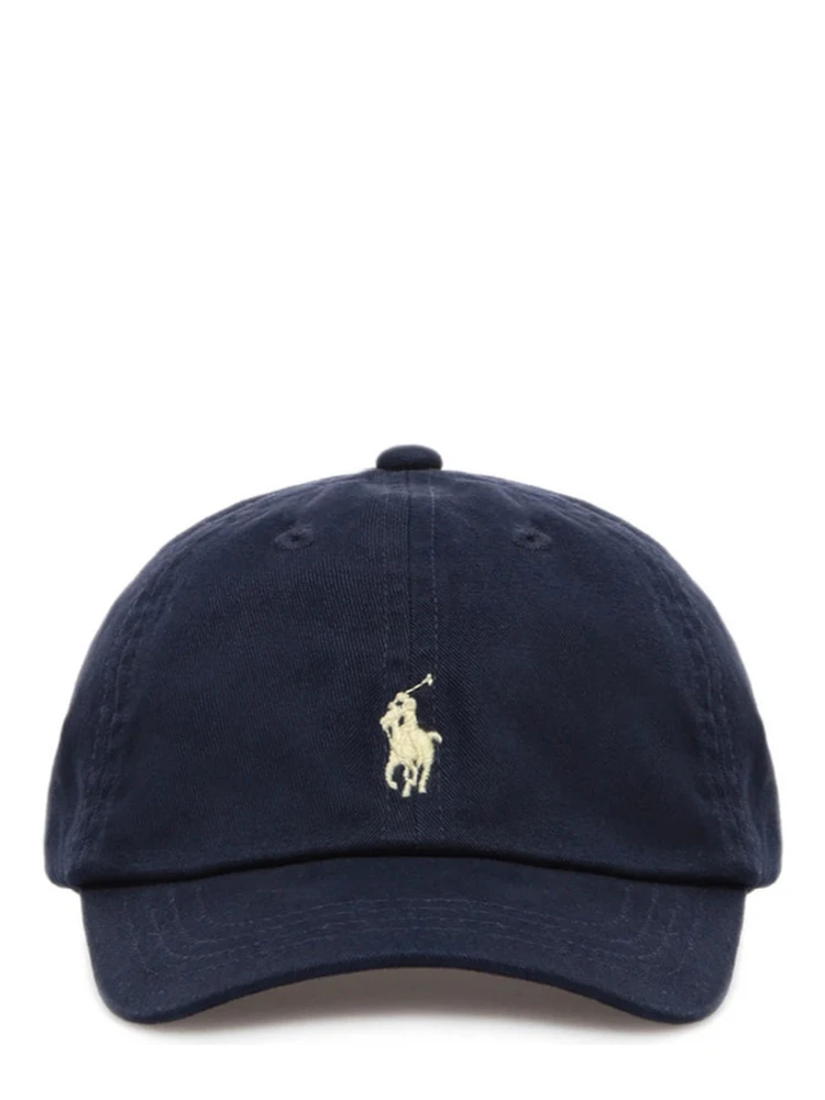 Blue Cotton Hat with Logo