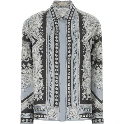 INFORMALSHIRTNEOCLASSICALBAROCCOFOULARDONSILKTWILL