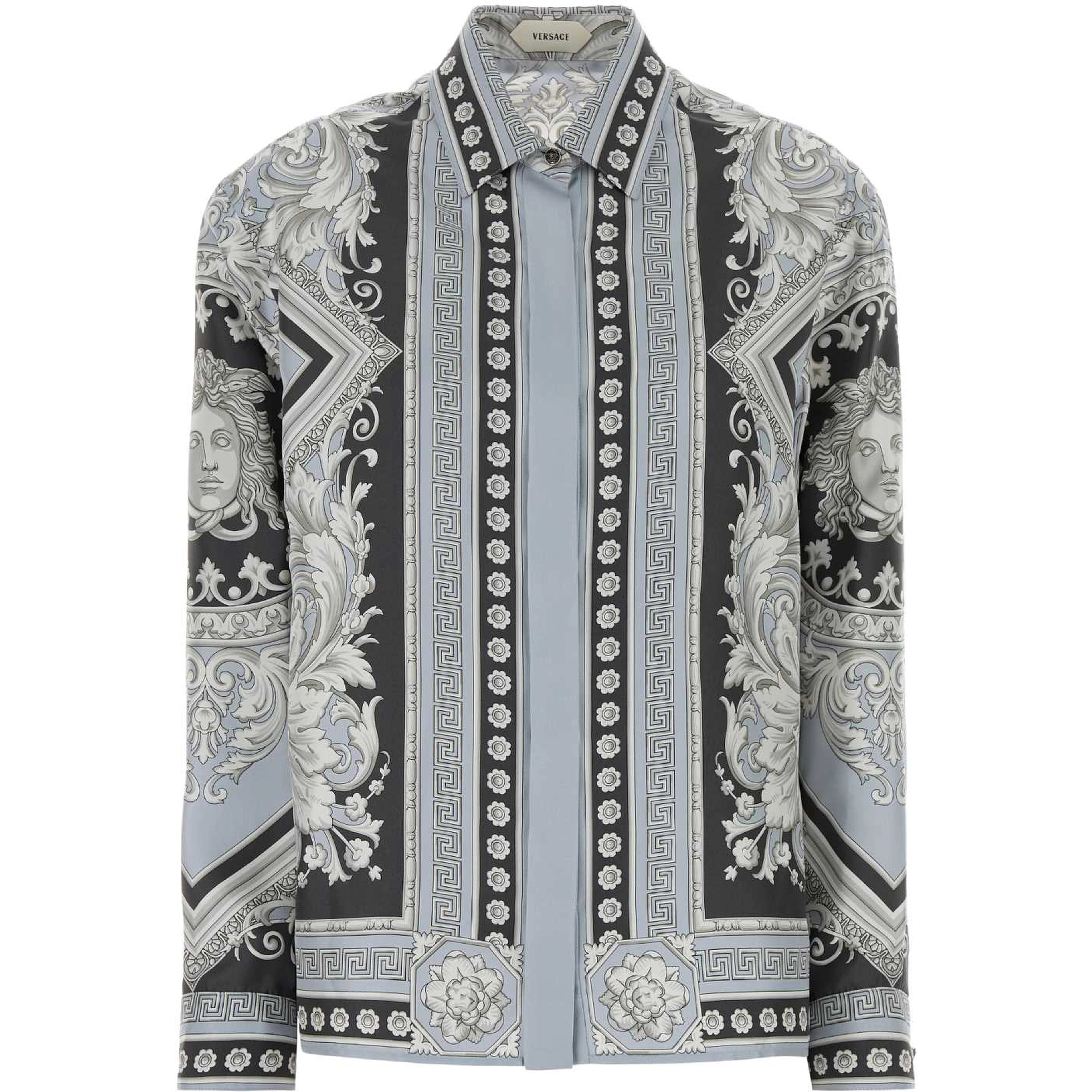 INFORMALSHIRTNEOCLASSICALBAROCCOFOULARDONSILKTWILL
