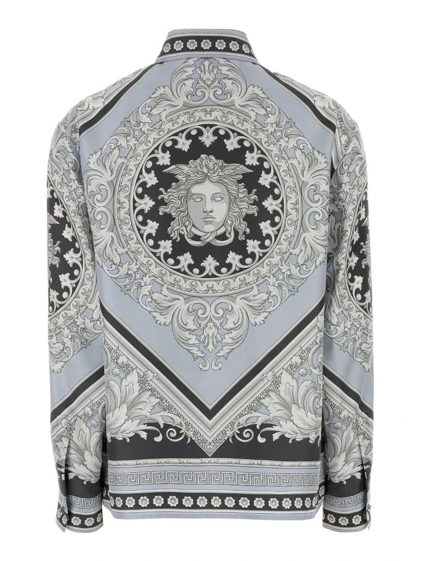 INFORMALSHIRTNEOCLASSICALBAROCCOFOULARDONSILKTWILL