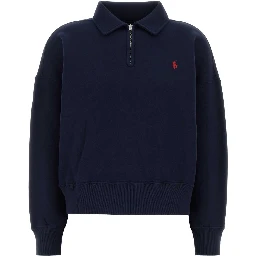 KNIT-HALF ZIP-SWEATSHIRT