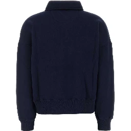 KNIT-HALF ZIP-SWEATSHIRT